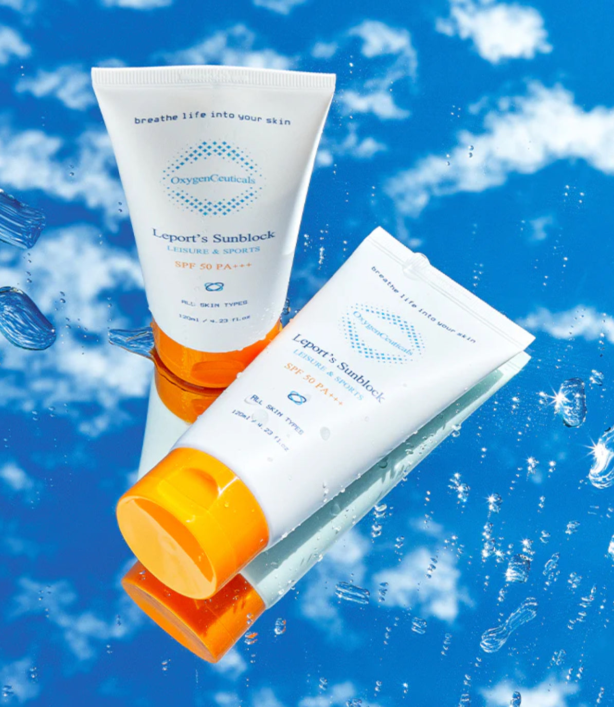 K beauty oxygenceuticals sports Sunscreen